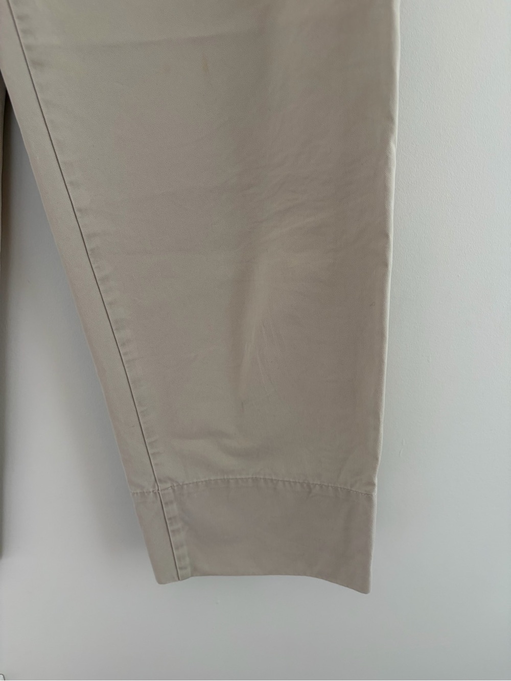 Uniqlo U Wide-Leg Cotton Twill Pants in Cream, W 25/ 63.5 cm - Picture 8 of 14
